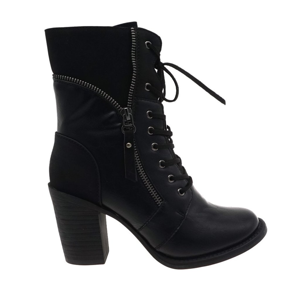 Women Ankle Boots Block Heel Zipper Fashion R10